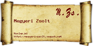 Megyeri Zsolt névjegykártya