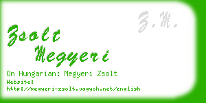 zsolt megyeri business card